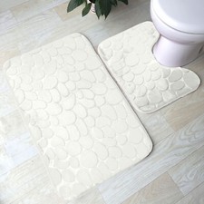 2 Piece Pebble Bath Mat