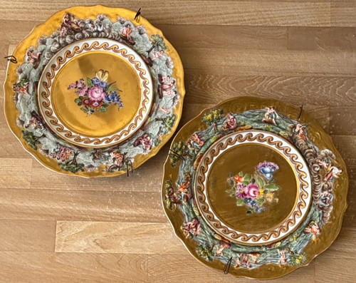 Lovely pair antique - pair, naples