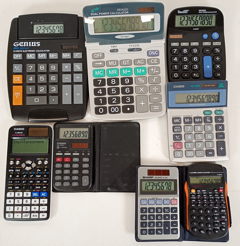 Pocket desk calculators - 8,