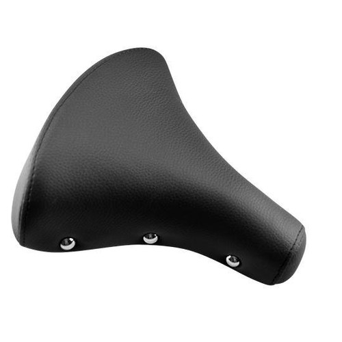Black adaptable moped saddle