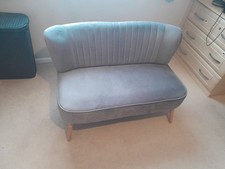 Homebase Light Grey Velvet