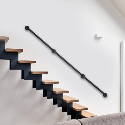 Industrial staircase handrail - staircase,