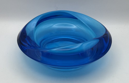 Vintage blue czech sklo - vintage,