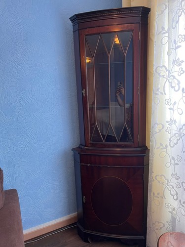 Vintage mahogany bow front - mahogany,