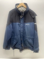 Sprayway Men's Torridon Goretex Jacket Size L Navy Blue/Black Waterproof Hooded