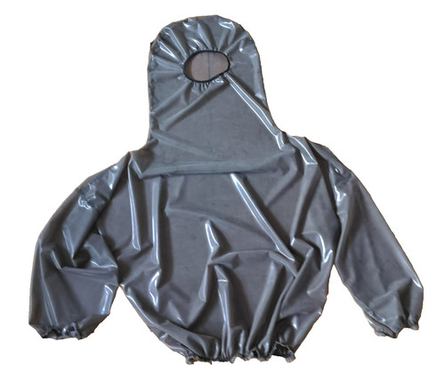 Latex top rubber tee hooded - top,