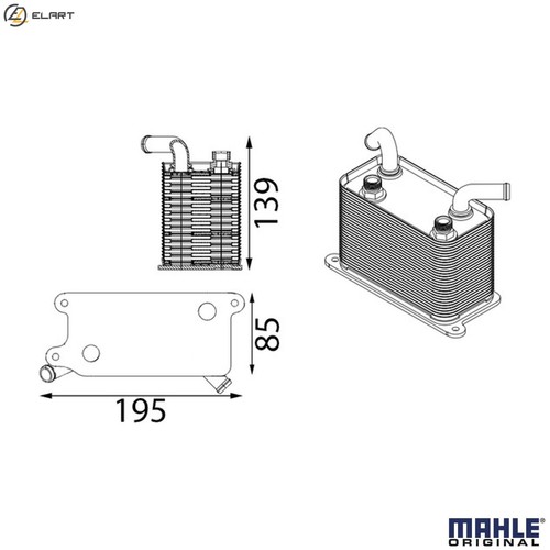 Oil cooler automatic - cooler,