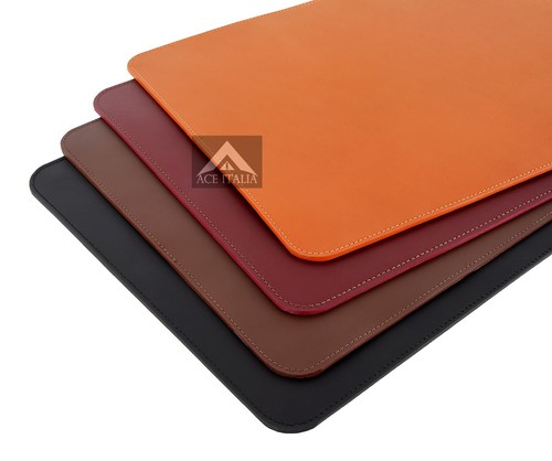 Large leather desk mat pad - leather,