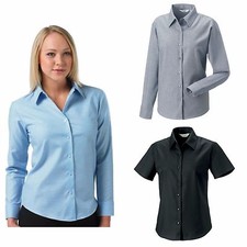 RUSSELL LADIES OXFORD BLOUSE