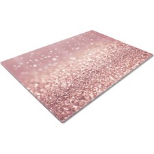 Pink Glitter Effect Glass