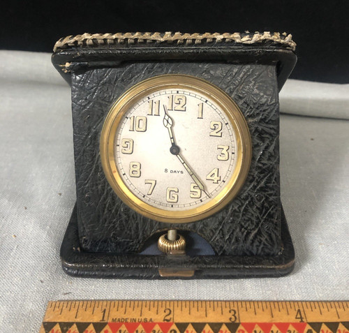 Vintage travel clock swiss - vintage,