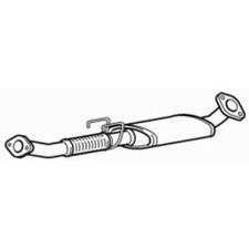 Centre exhaust middle silencer - centre,