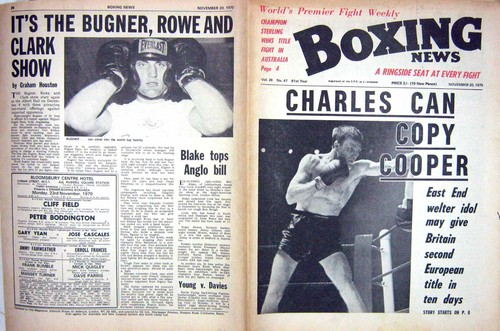 Old vintage print boxing 1970 - old,