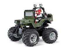 Tamiya 58242 Wild Willy Jeep 2WD RC Car DEAL BUNDLE with Radio, Bat, Charger