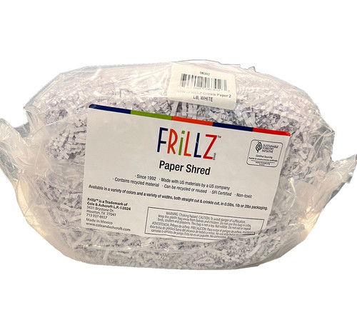 Frillz white paper - paper, shred