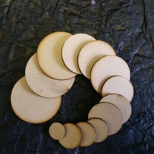 MDF Wooden Circle 20mm-50mm Disk Shape Craft Wood Disc Round Tag Decoration