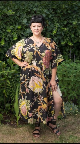 Woman cotton long - woman's, kaftan
