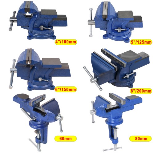 8 bench vise w - 4"/5"/6"/8",