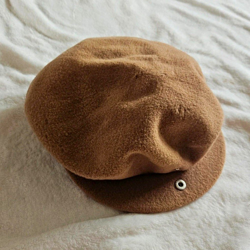 Kangol brown wool - wool, flat