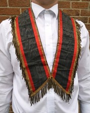 Royal Black Preceptory Collarette Vintage Not Masoic Orange Order Military Sash
