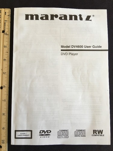 Marantz dv4600 dvd player - marantz,