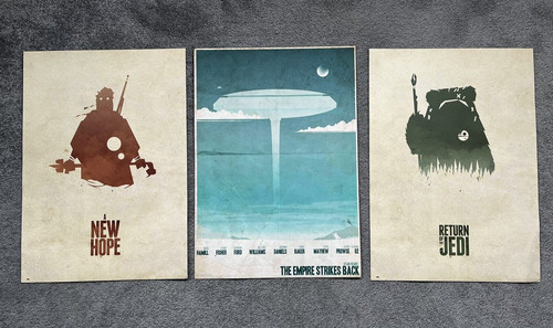 Star wars posters card - 3x, on
