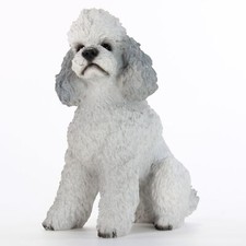 Poodle Figurine Hand Painted
