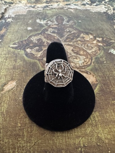 Vintage spider web sterling - spider,