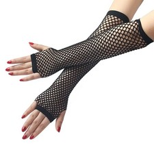 Fishnet Gloves Fingerless Lace