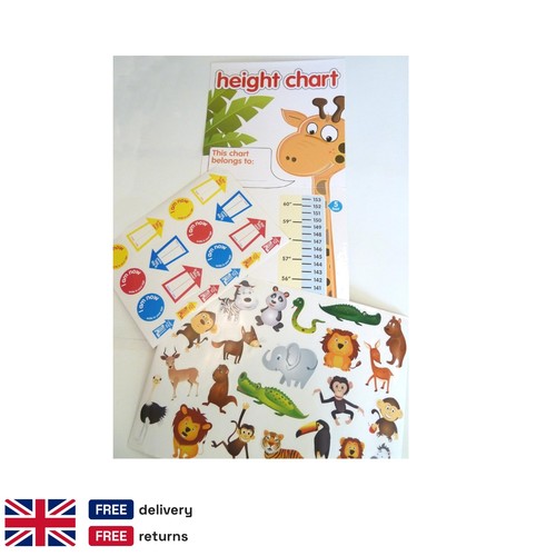 Kids jungle height chart - height,