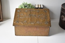 Vintage Brass Wood Slippers