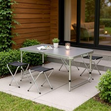 Aluminium camping foldable - aluminium,