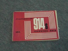Porsche 914/6 2.0L Operating Manual Handbook Genuine Original USA