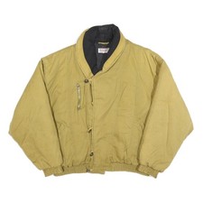 TRADERS Mens Beige Cotton Blend Button Jacket L Casual Lightweight Outerwear