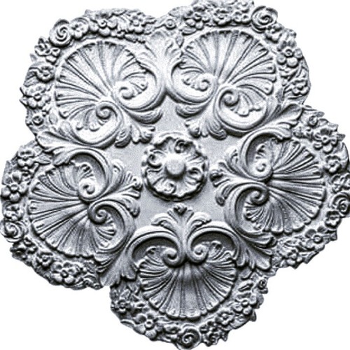 Shabby chic shell ceiling - ceiling, rose