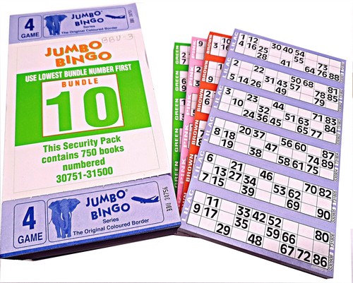 Bingo tickets 750 page - bingo,