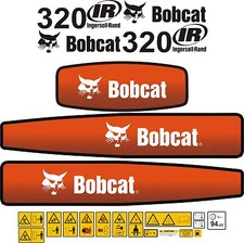 Bobcat 320 Mini Digger Decal Set. 