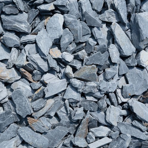 Blue slate chippings - chippings, (20kg)