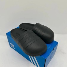 Adidas Adilette Slides Sandals Flip Flops Black striped UK 4 New with box