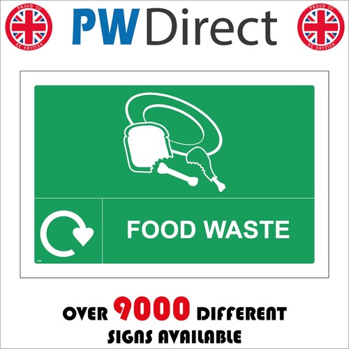 Sign food waste - sign,