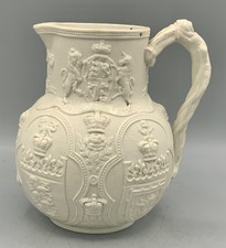 W BROWNFIELD ROYAL WEDDING EDWARD ALEXANDRA 1863 ALBION RELIEF MOULDED JUG
