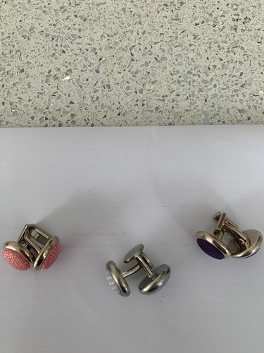 Thomas pink vintage cufflinks - thomas,