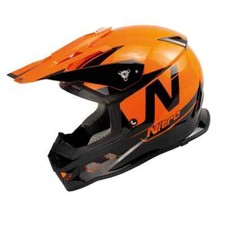 Nitro MX700 Podium MX Motocross Enduro Motorcycle Helmet Holeshot Black Orange
