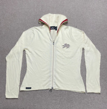 Harley Davidson Jumper Full-Zip Size UK Large Beige Knit Women's
