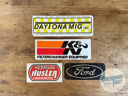 Car racing stickers - x4, ford