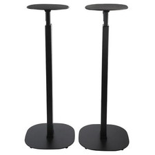 Pair Pulse Universal Speaker Monitor Floor Stands Hifi Black Metal Speaker Stand