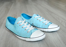 Converse All Star Light Ox Ladies Trainers Aqua Blue Size 3 / 35.5