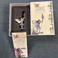 W.BRITAIN METAL FLOWER FAIRIES THE LAVENDER FAIRY BOXED-CICELY MARY BARKER