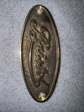 BRISTOL BUS BRASS OVAL BADGE