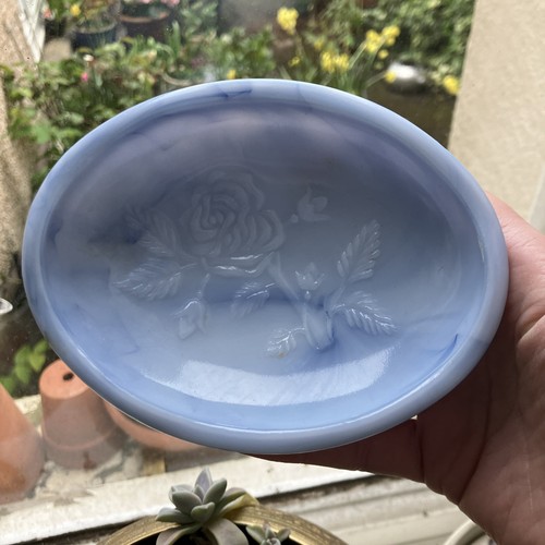 Avon blue vintage milk - avon, glass